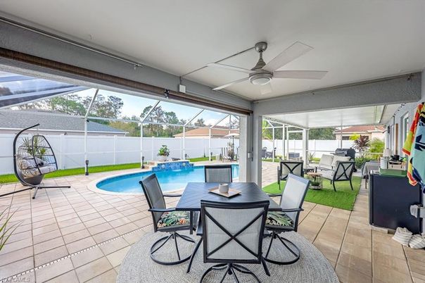 Dining room, Glass Ceilings, Interior, Pool, Sun Room