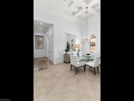 Chandelier, Dining room, Interior, Recessed Lighting