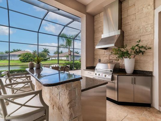 Glass Ceilings, Interior, Stone Walls, Sun Room, Water