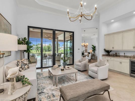 Chandelier, Interior, Living room, Recessed Lighting
