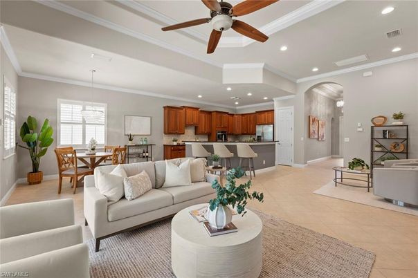 Dining room, Interior, Kitchen, Living room, Pendant Lights, Recessed Lighting