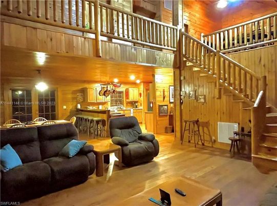 Dining room, Interior, Kitchen, Living room, Wooden Ceilings, Wood Texture Flooring, Wooden Walls