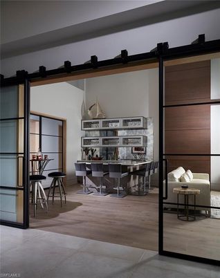Dining room, Interior, Wood Texture Flooring
