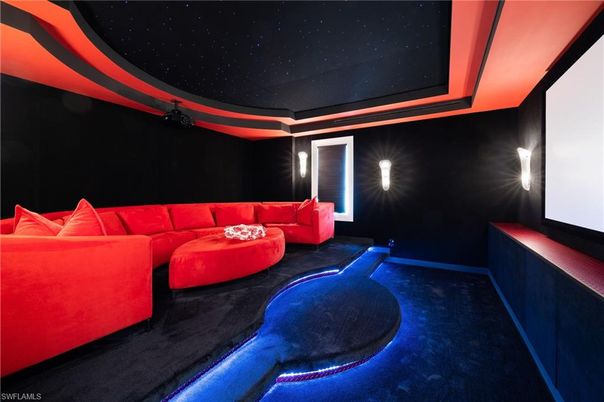 Interior, Projection Screen, Theatre Room