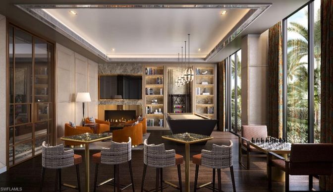 Chandelier, Dining room, Fireplace, Interior, Living room, Pendant Lights, Recessed Lighting, Wood Texture Flooring