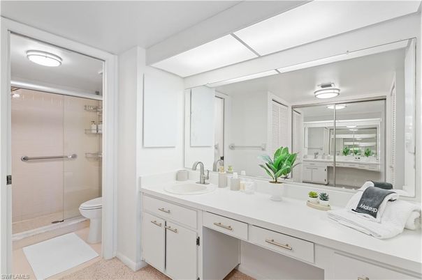 Bathroom, Dual Sink Vanities, Glass Shower, Interior