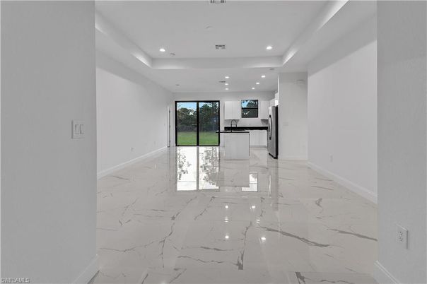 Interior, Kitchen, Marble, Recessed Lighting