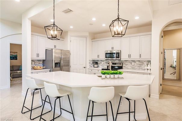Interior, Kitchen, Pendant Lights, Recessed Lighting, Stainless Steel Appliances