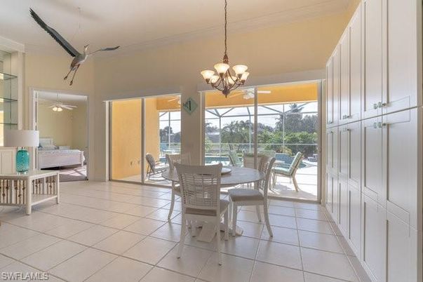 Chandelier, Dining room, Interior, Sun Room