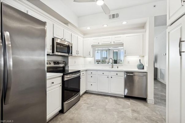 Interior, Kitchen, Recessed Lighting, Stainless Steel Appliances