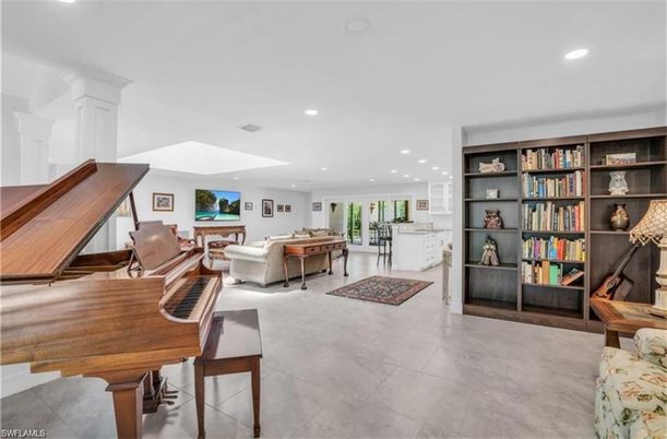 Interior, Living room, Piano, Recessed Lighting