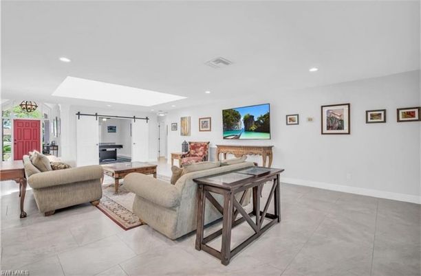 Interior, Living room, Recessed Lighting