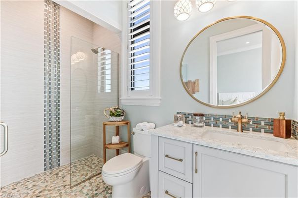 Bathroom, Glass Shower, Interior
