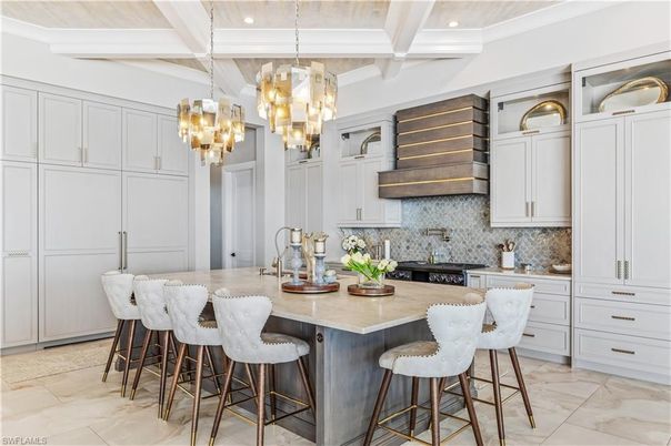 Chandelier, Interior, Kitchen, Pendant Lights, Recessed Lighting