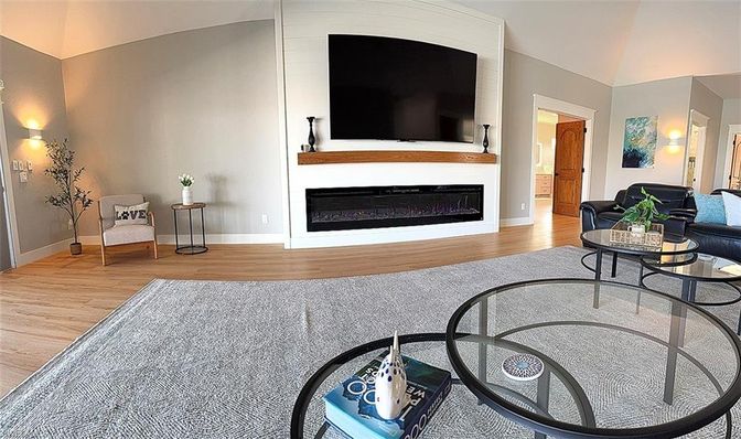 Fireplace, Interior, Living room, Wood Texture Flooring