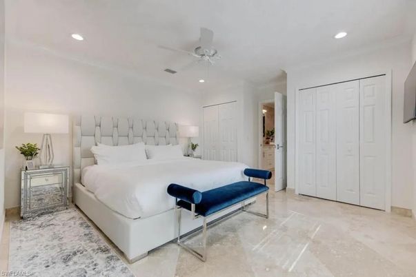 Bedroom, Interior, Recessed Lighting