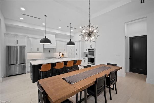 Interior, Kitchen, Pendant Lights, Recessed Lighting, Stainless Steel Appliances