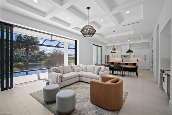 Dining room, Interior, Kitchen, Living room, Pendant Lights, Recessed Lighting