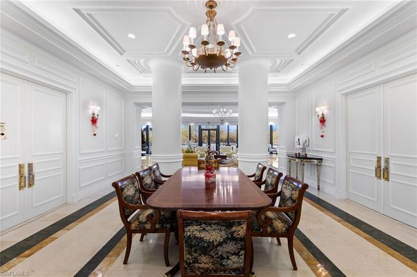 Chandelier, Dining room, Interior, Recessed Lighting