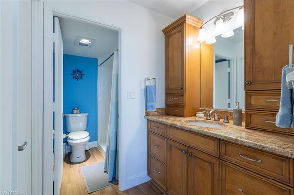 Bathroom, Interior, Wood Texture Flooring