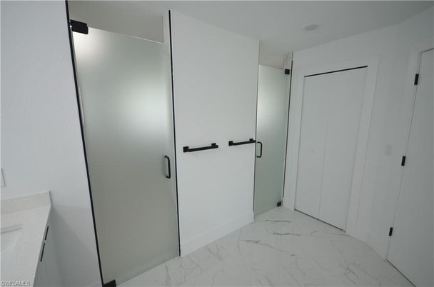 Bathroom, Glass Shower, Interior, Marble