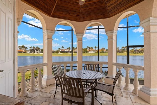 Exterior, Sun Room, Water, Wooden Ceilings