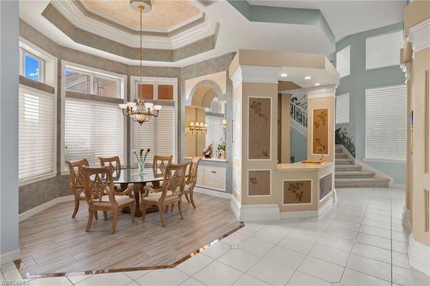 Chandelier, Dining room, Interior, Recessed Lighting