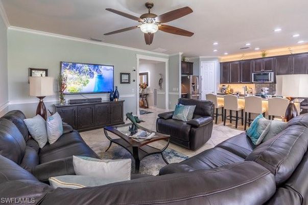 Dining room, Interior, Kitchen, Living room, Recessed Lighting