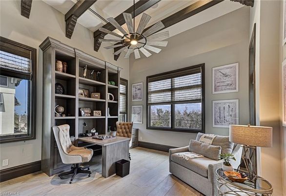 Home Office, Interior, Wood Texture Flooring