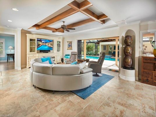 Interior, Living room, Recessed Lighting