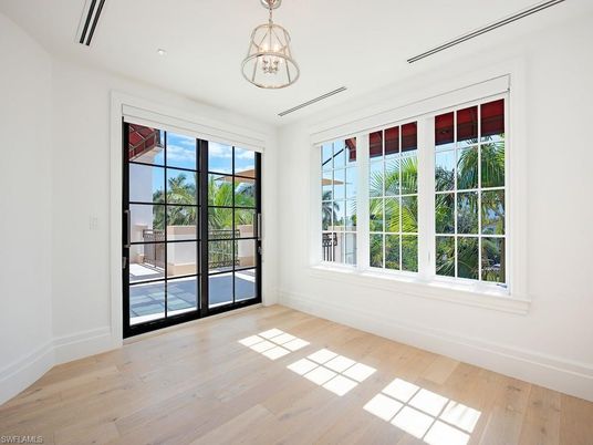 Empty room, Interior, Pendant Lights, Recessed Lighting, Wood Texture Flooring