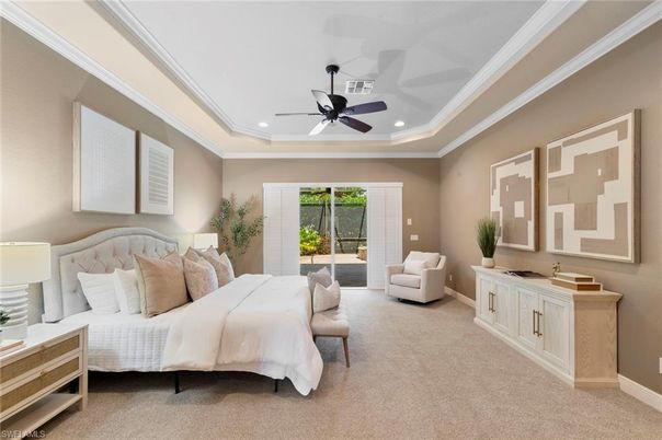 Bedroom, Interior, Recessed Lighting