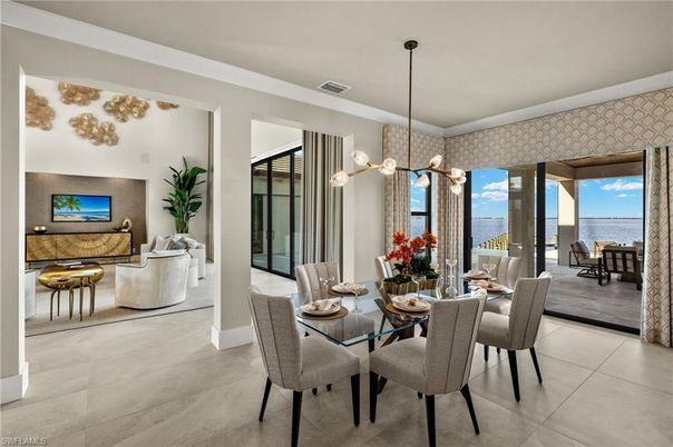 Dining room, Interior, Living room, Pendant Lights, Water