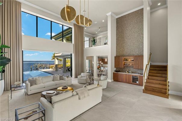 Interior, Living room, Pendant Lights, Recessed Lighting, Water