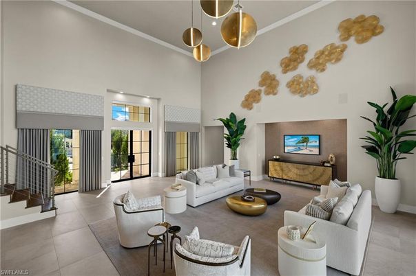 Interior, Living room, Pendant Lights, Recessed Lighting