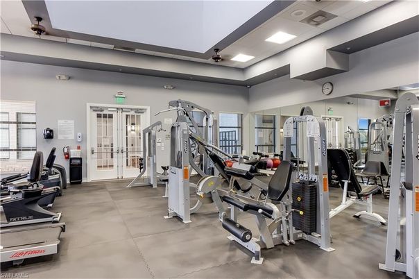 Fitness Equipment, Gym, Interior, Recessed Lighting