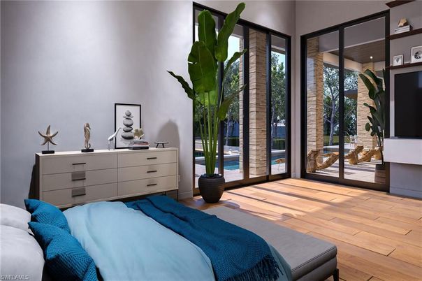 Bedroom, Interior, Wood Texture Flooring