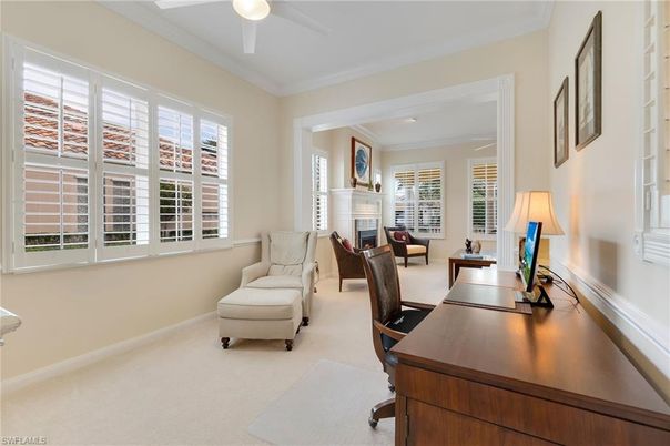 Fireplace, Home Office, Interior