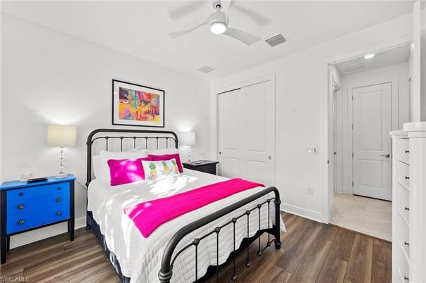 Bedroom, Interior, Wood Texture Flooring