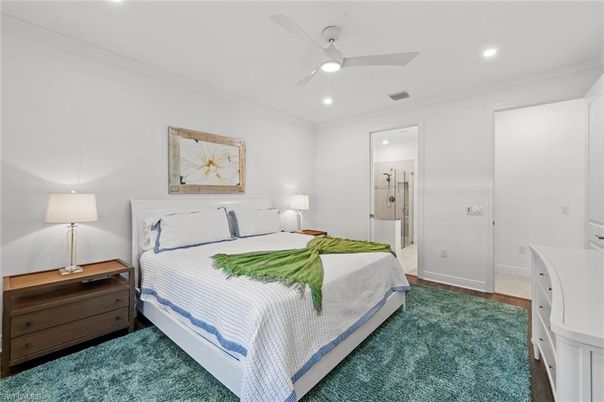Bedroom, Interior, Recessed Lighting