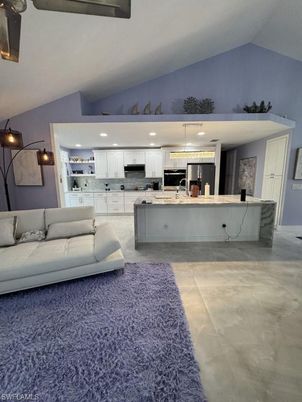 Interior, Kitchen, Living room, Pendant Lights, Recessed Lighting, Stainless Steel Appliances