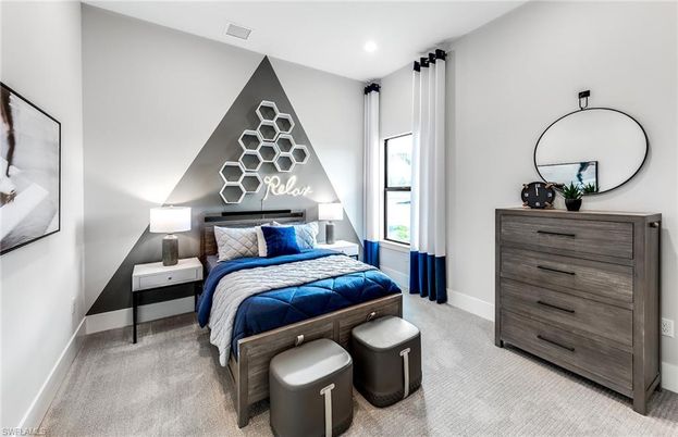 Bedroom, Interior, Recessed Lighting