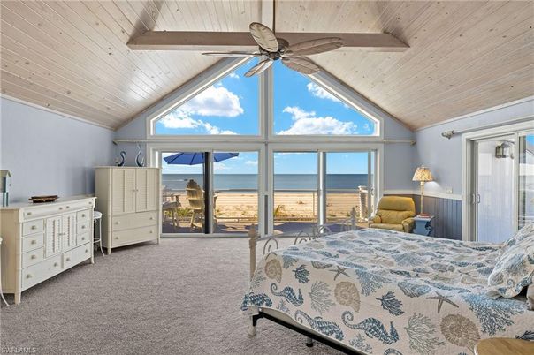 Bedroom, Interior, Water, Wooden Beams, Wooden Ceilings