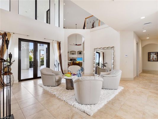 Interior, Living room, Recessed Lighting