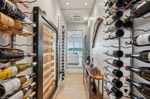 Interior, Recessed Lighting, Wine Storage, Wood Texture Flooring