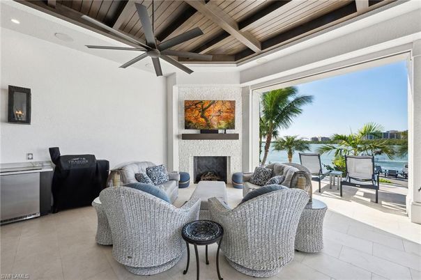 Fireplace, Interior, Living room, Water, Wooden Beams, Wooden Ceilings