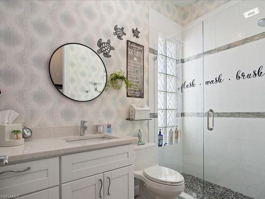 Bathroom, Glass Shower, Interior