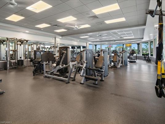 Fitness Equipment, Gym, Interior, Recessed Lighting