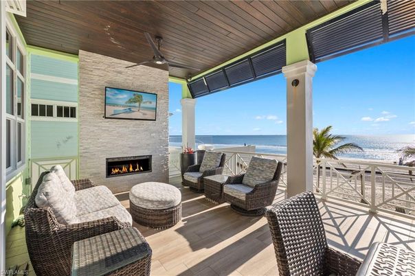 Exterior, Fireplace, Living room, Water
