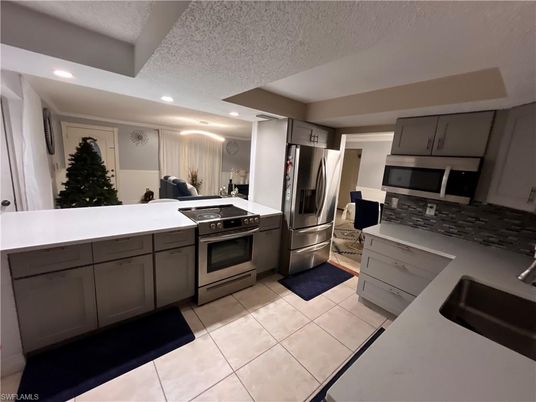 Interior, Kitchen, Recessed Lighting, Stainless Steel Appliances